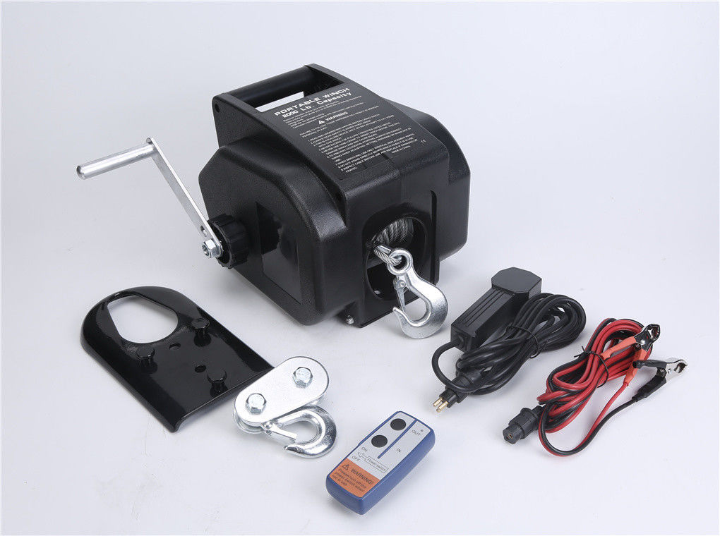 2000lbs Portable 12v Electric Boat Winch For Yacht Pulling